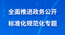 全面推進政務公開標準化規范化專題
